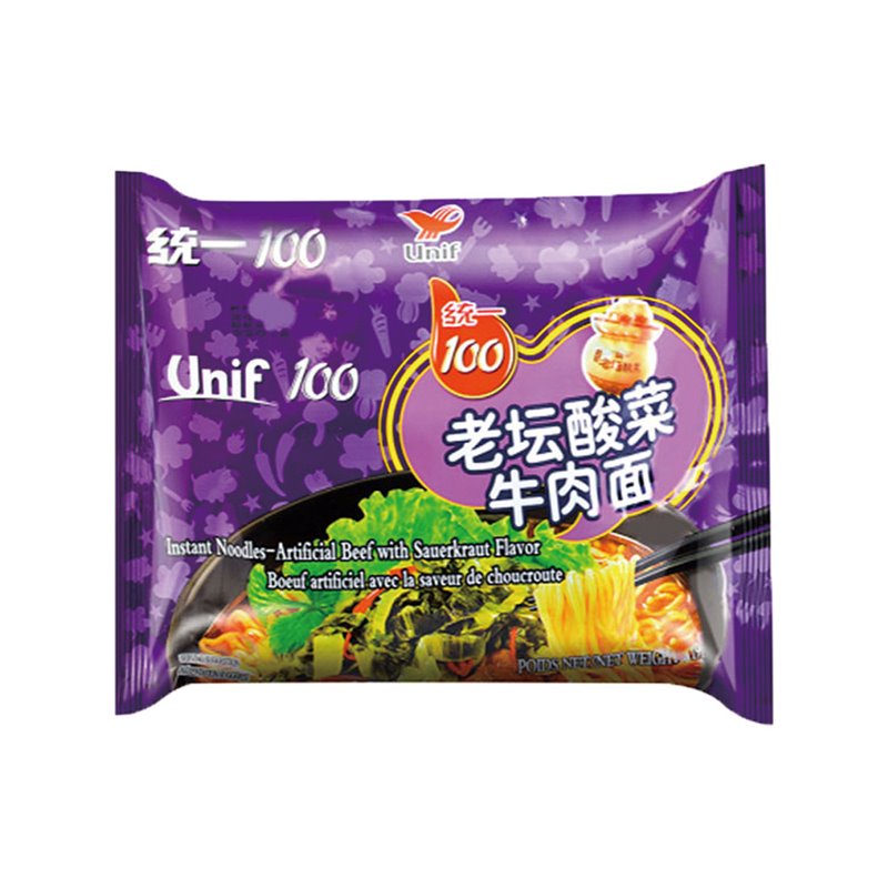 统一老坛酸菜牛肉面119g